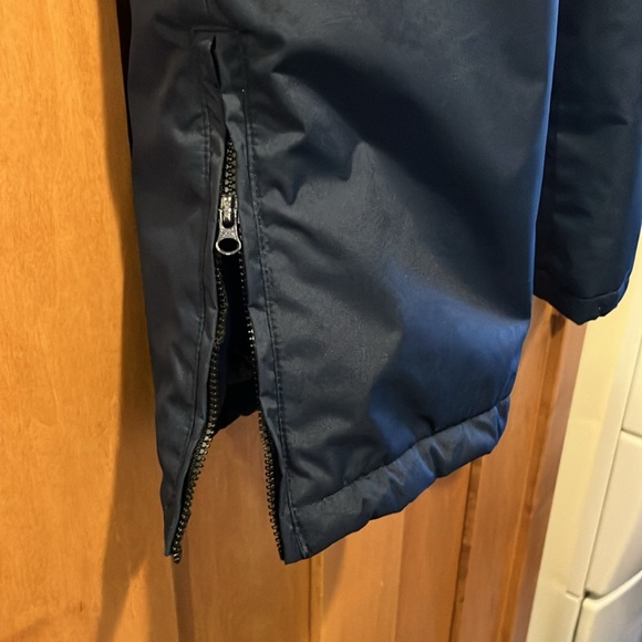 EUC Hawke & Co Boys Ski Pants Navy Boys 10/12 w/ button zip open, elastic ankle - Picture 5 of 9